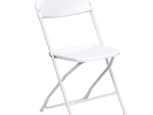 Folding Plastic Chair - White