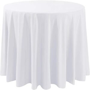 Round Table Cloths - White