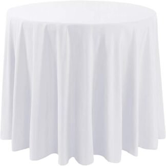 Round Table Cloths - White