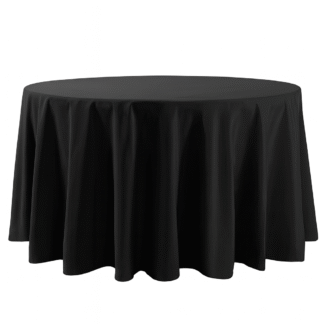 Round Table Cloths - Black