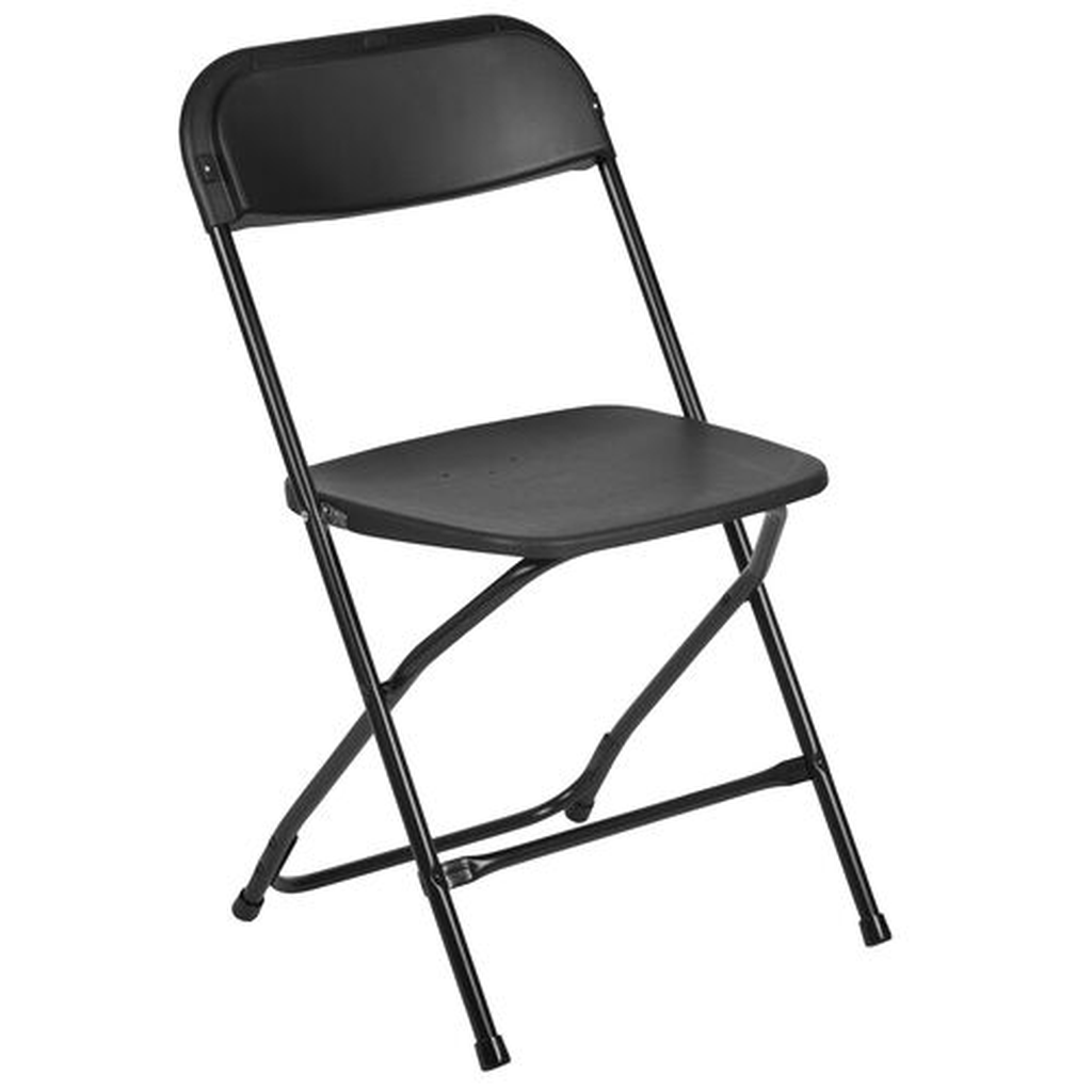 Folding Plastic Chair Black