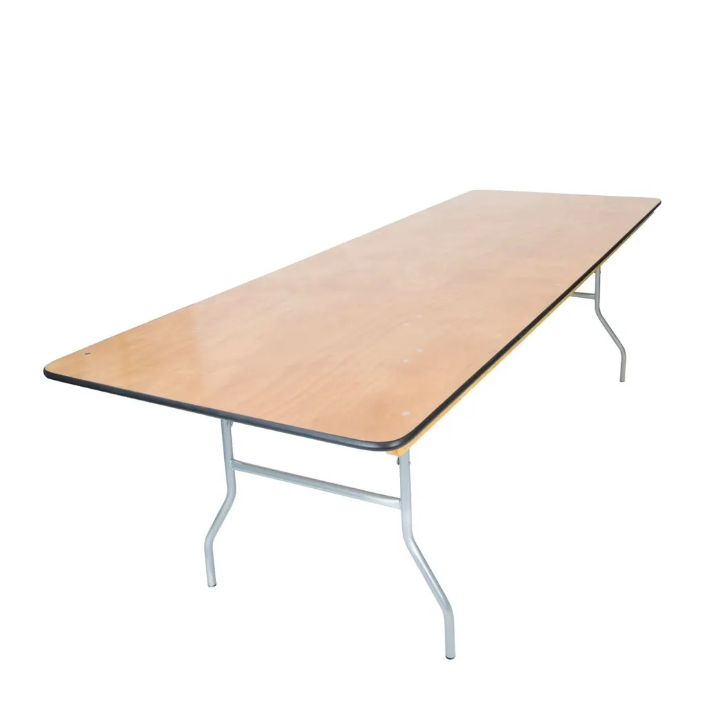 8 ft Rectangle Plywood Table
